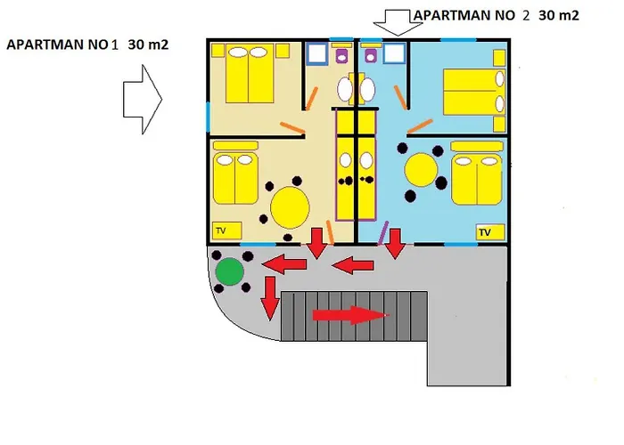 Plavi Val דירה Tribalj